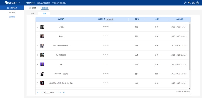 G3云推广5G直播网站—企业精准获客的利器！