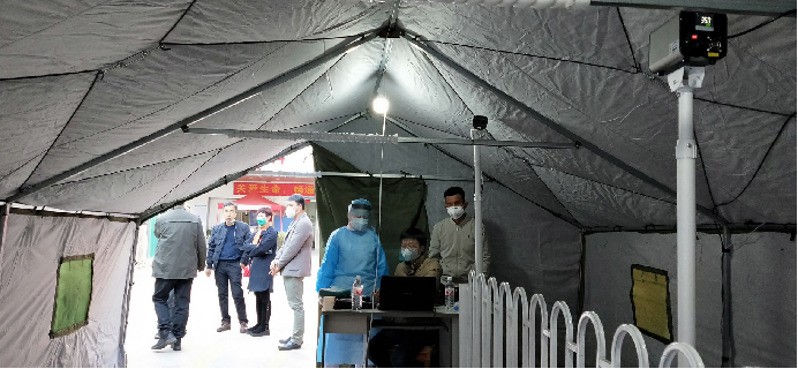大华超高精度热成像人体测温系统助力云南省第一人民医院抗疫防控！