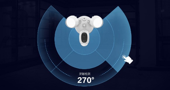 萤石发布庭院灯摄像机LC1C  星光出色守卫 双灯智能照明