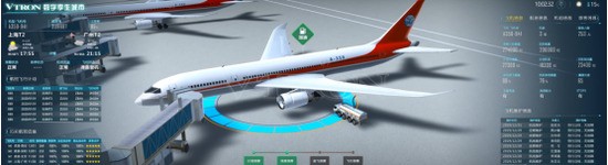 威创“智慧航空”三维可视化解决方案