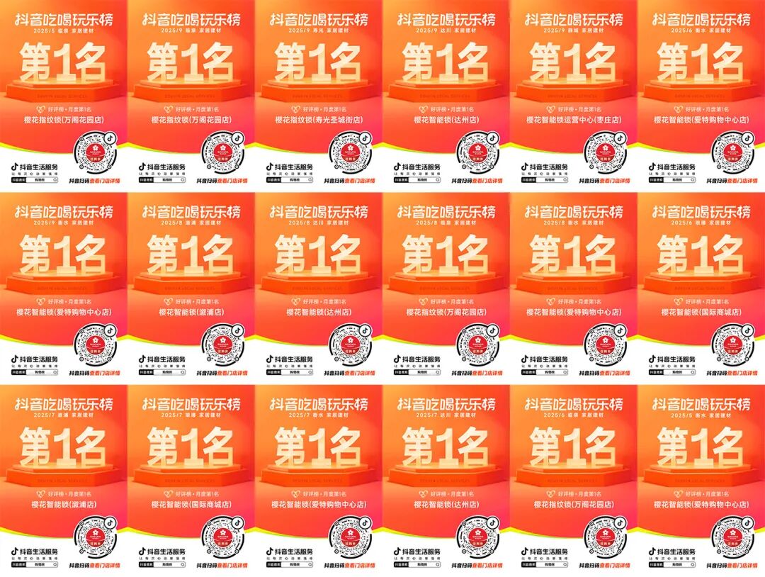 线上聚力+本地深耕 | 樱花智能锁荣获抖音生活服务“家居行业年度品牌价值典范奖” 线上聚力+本地深耕 | 樱花智能锁荣获抖音生活服务“家居行业年度品牌价值典范奖”